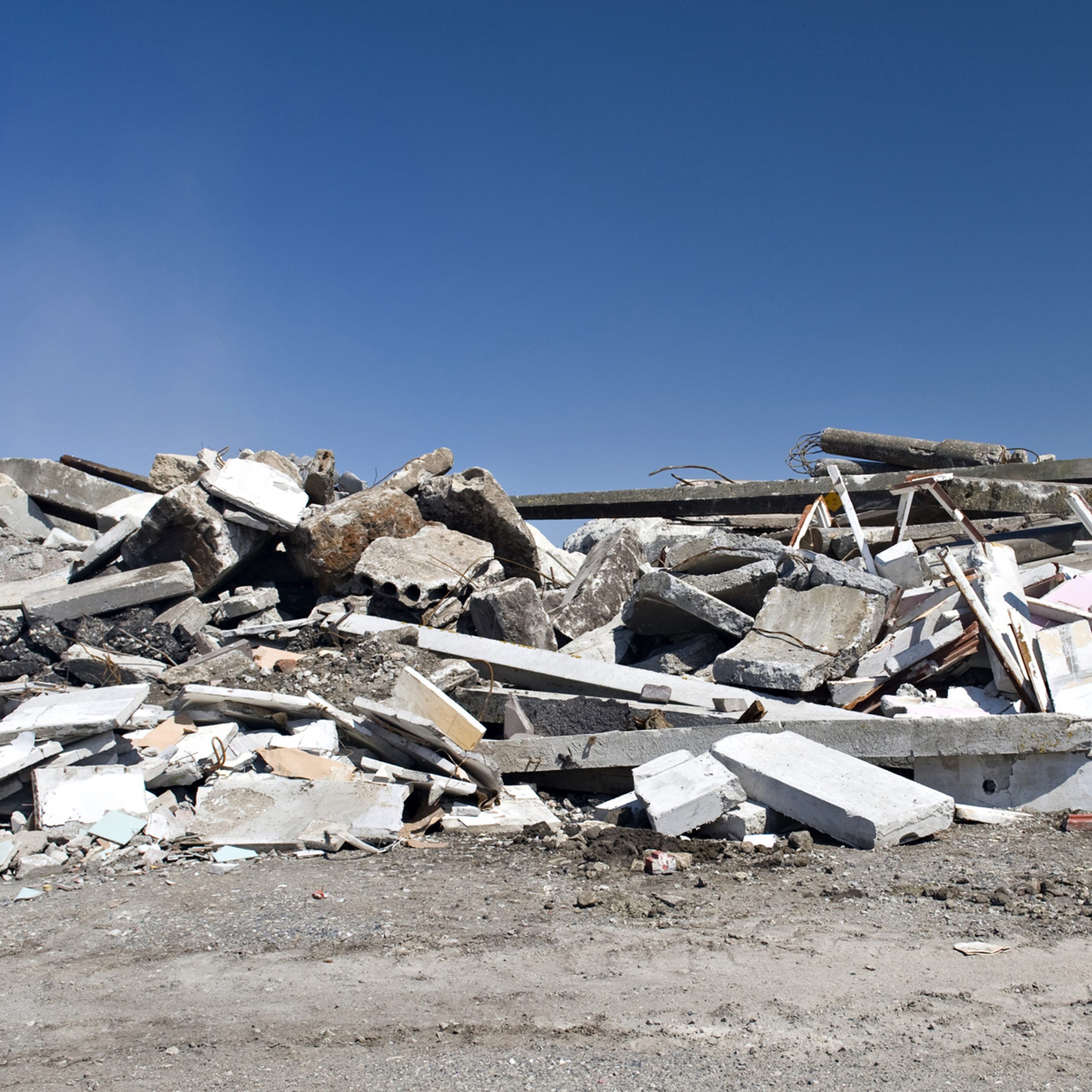 Concrete rubble