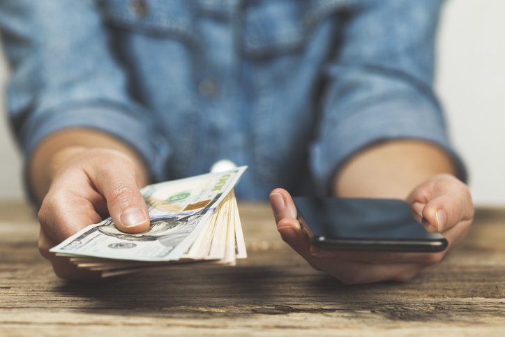 Phone and Money back